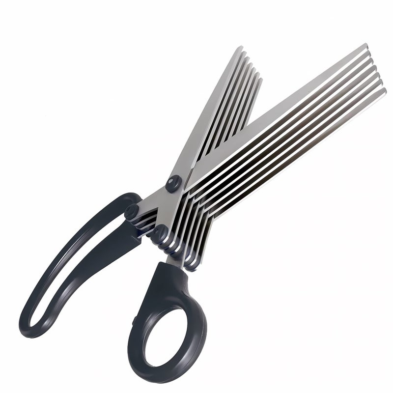 Sunstar Stationery S3711455 7-Blade Shredder Scissors, 7.9 inches (200 mm), Black (Authentic Hologram for US and EU Only) - Image 1